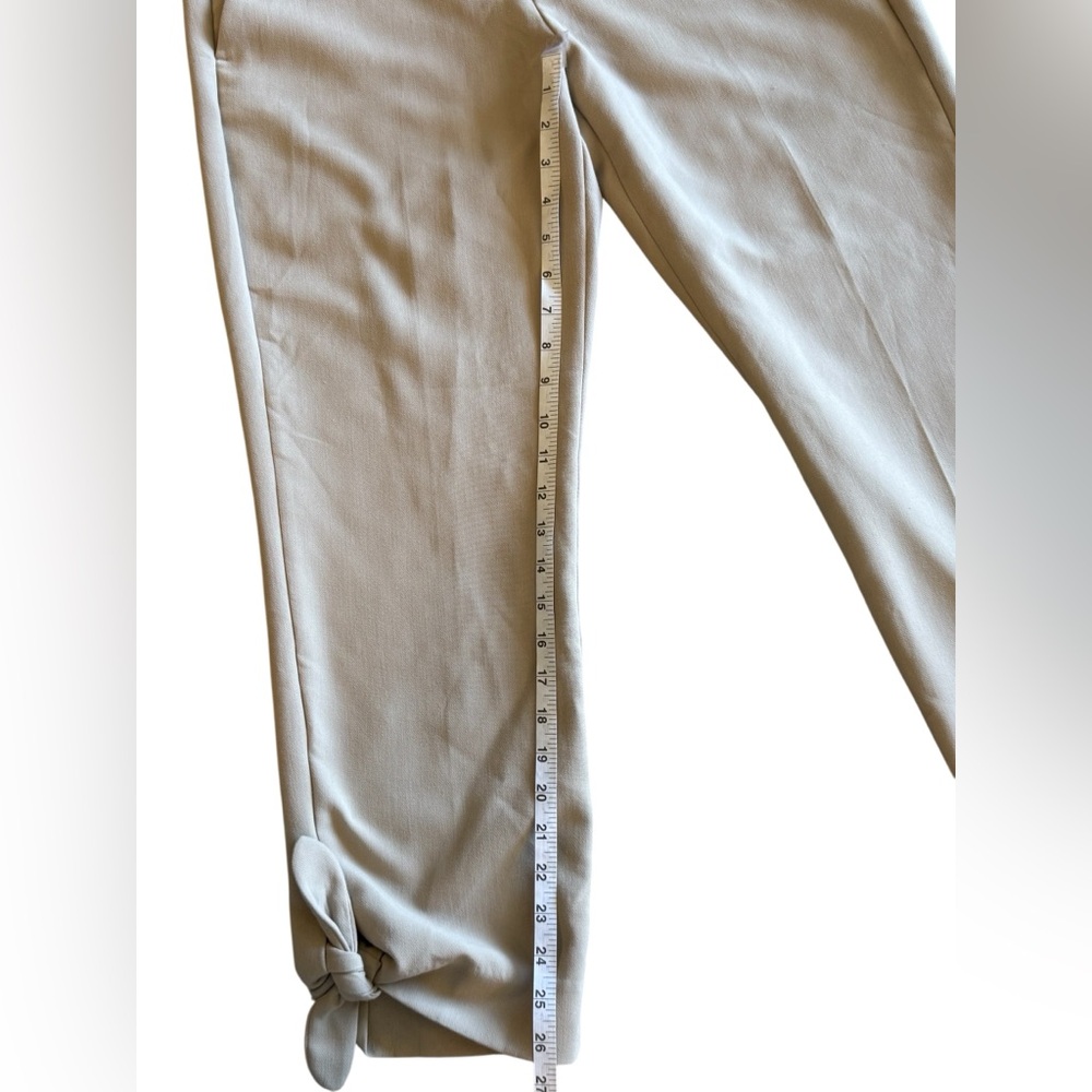 Banana Republic Neutral Tie-Hem Straight Pants - Sandstone Beige - Picture 8 of 9